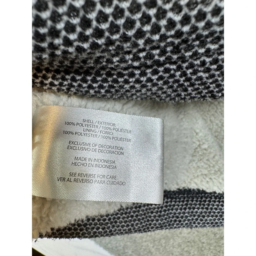 Orvis Mens XXL Quarter Zip Sherpa Lined Fleece Pullover Jacket Grey Textured